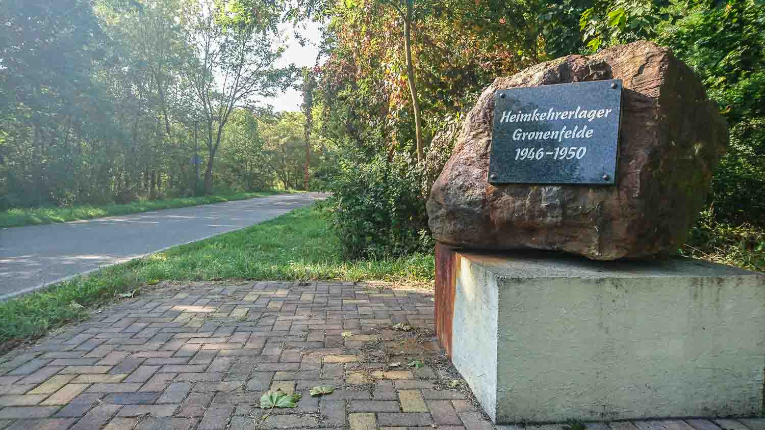 Gedenkstein Heimkehrerlager Gronenfelde Frankfurt Oder