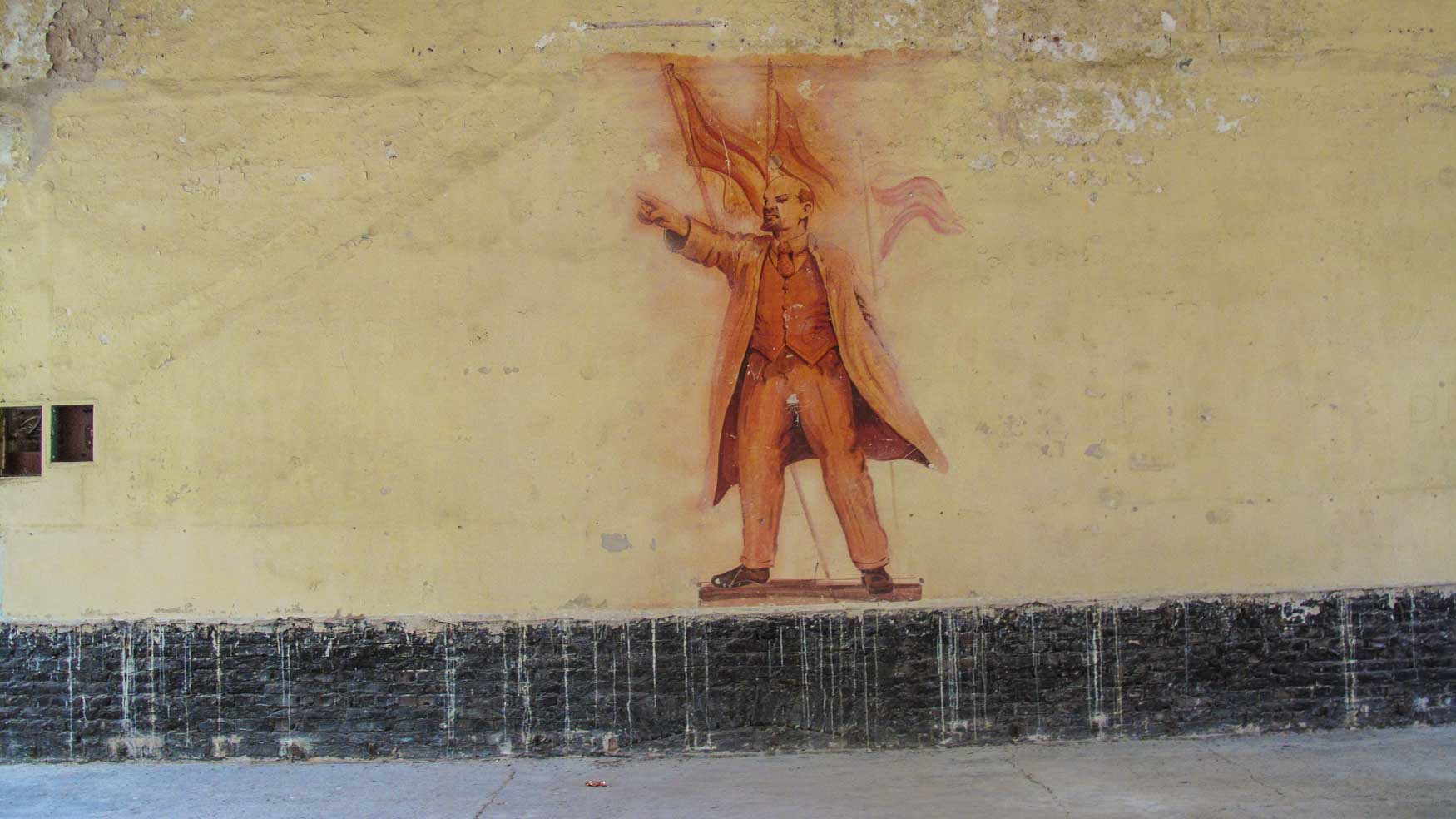 Lenin Wandbild Hindenburghaus Olympisches Dorf Elstal