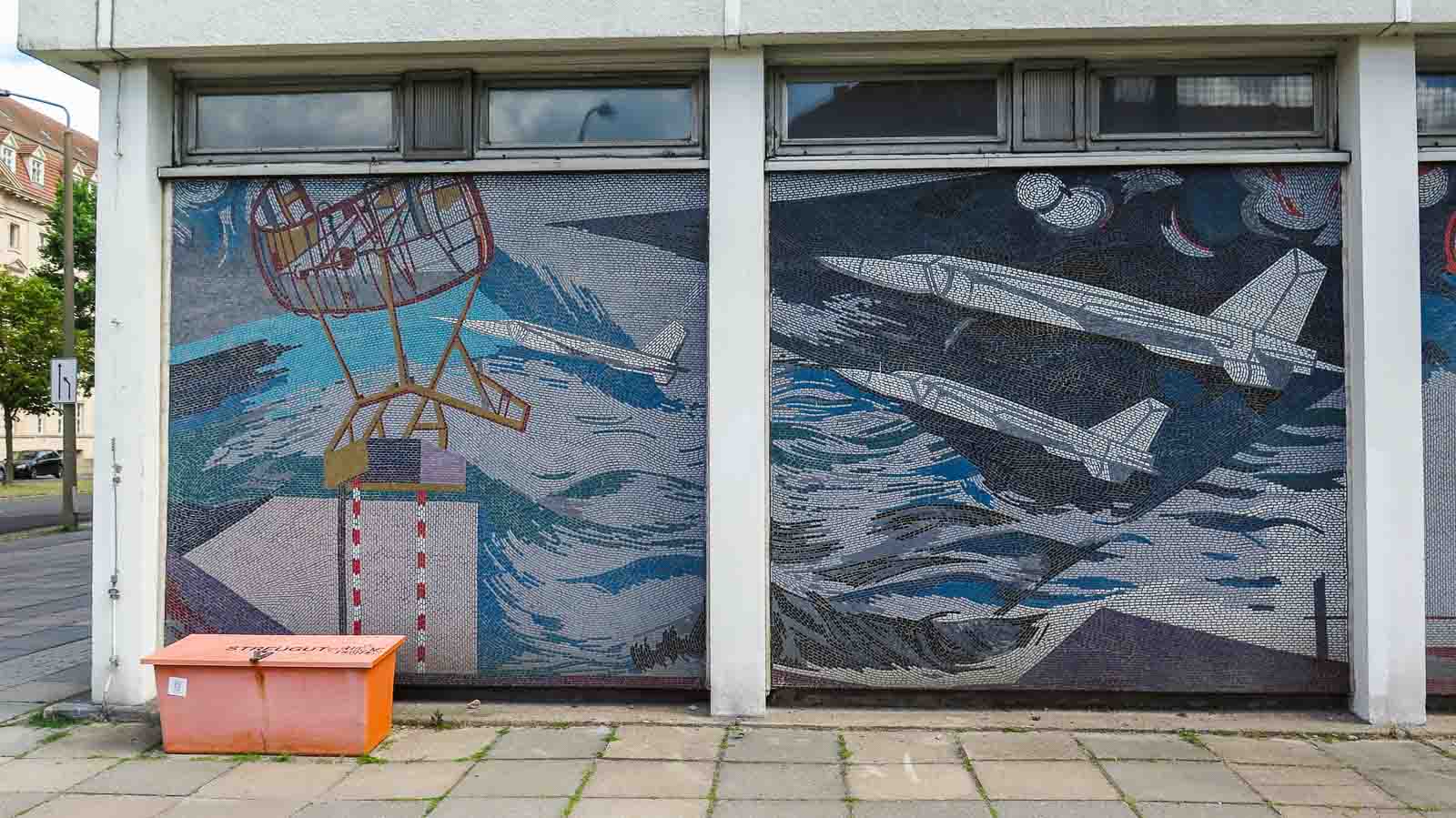 mosaik der mensch bezwingt den kosmos fritz eisel potsdam