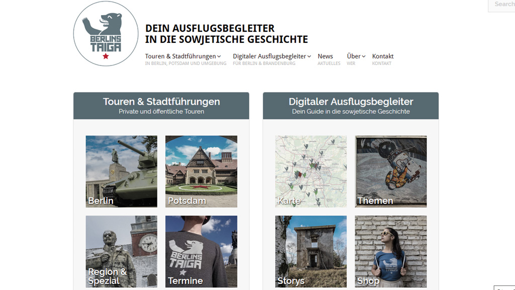 Website Berlins Taiga