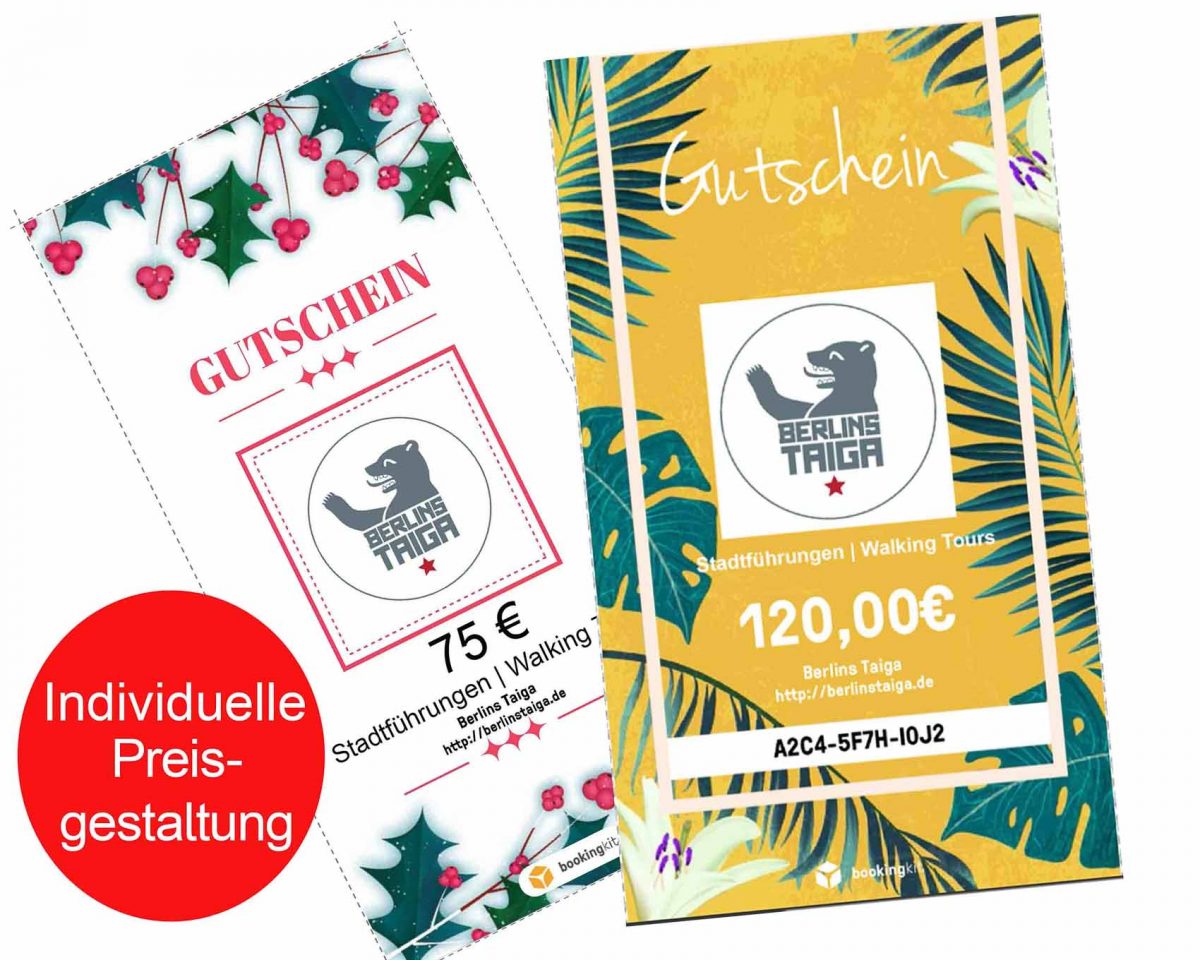 Gutschein Voucher Berlins Taiga