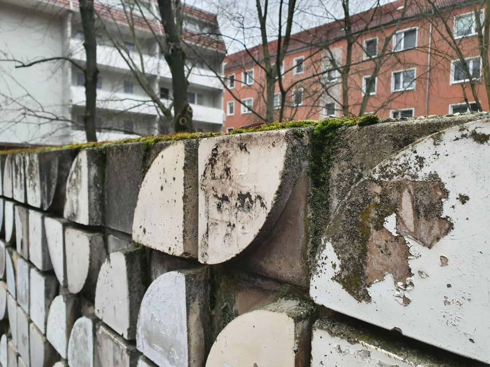 Formsteinwand Große Scharrnstraße Frankfurt Oder